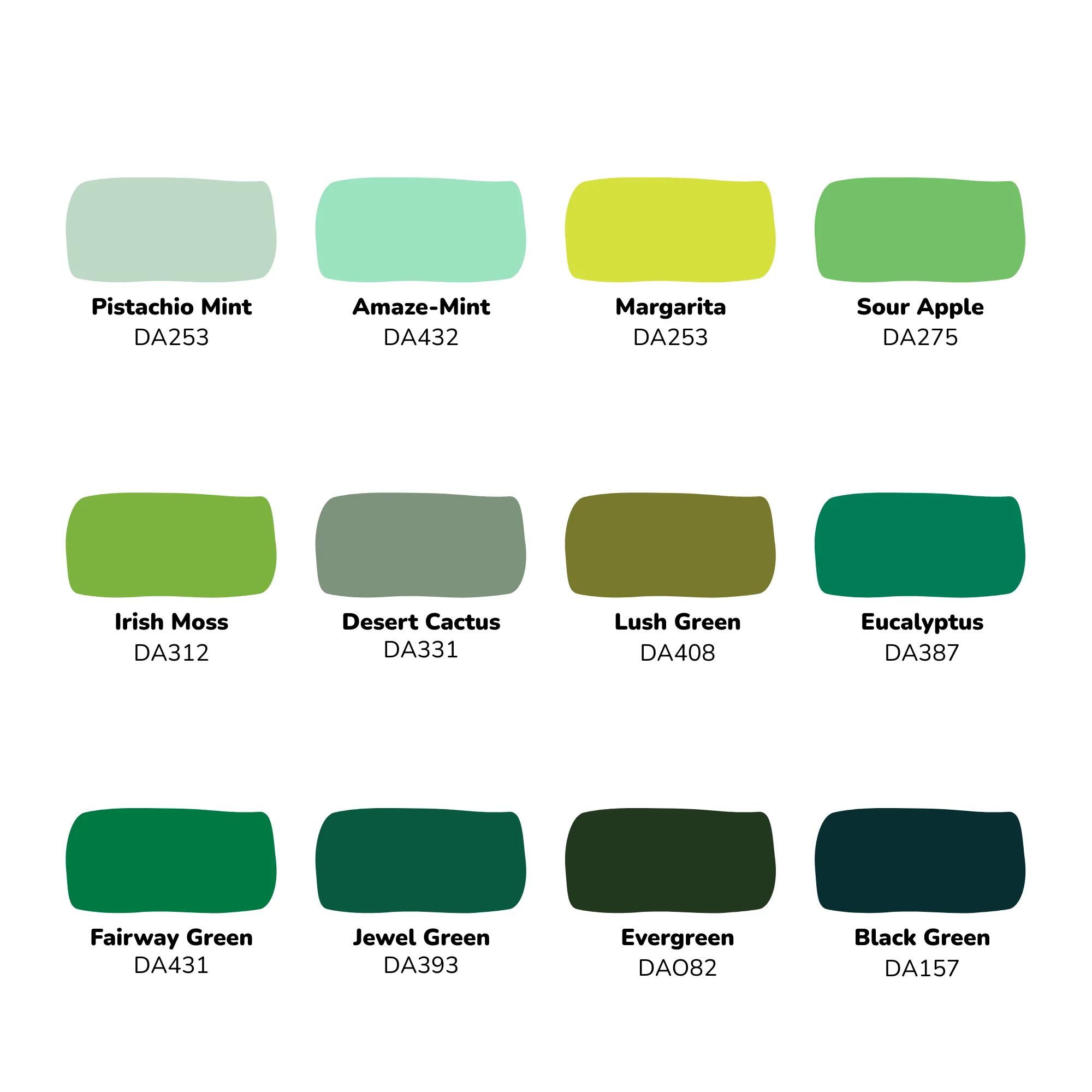 Americana Acrylic Essential Greens Paint Set - Image 2