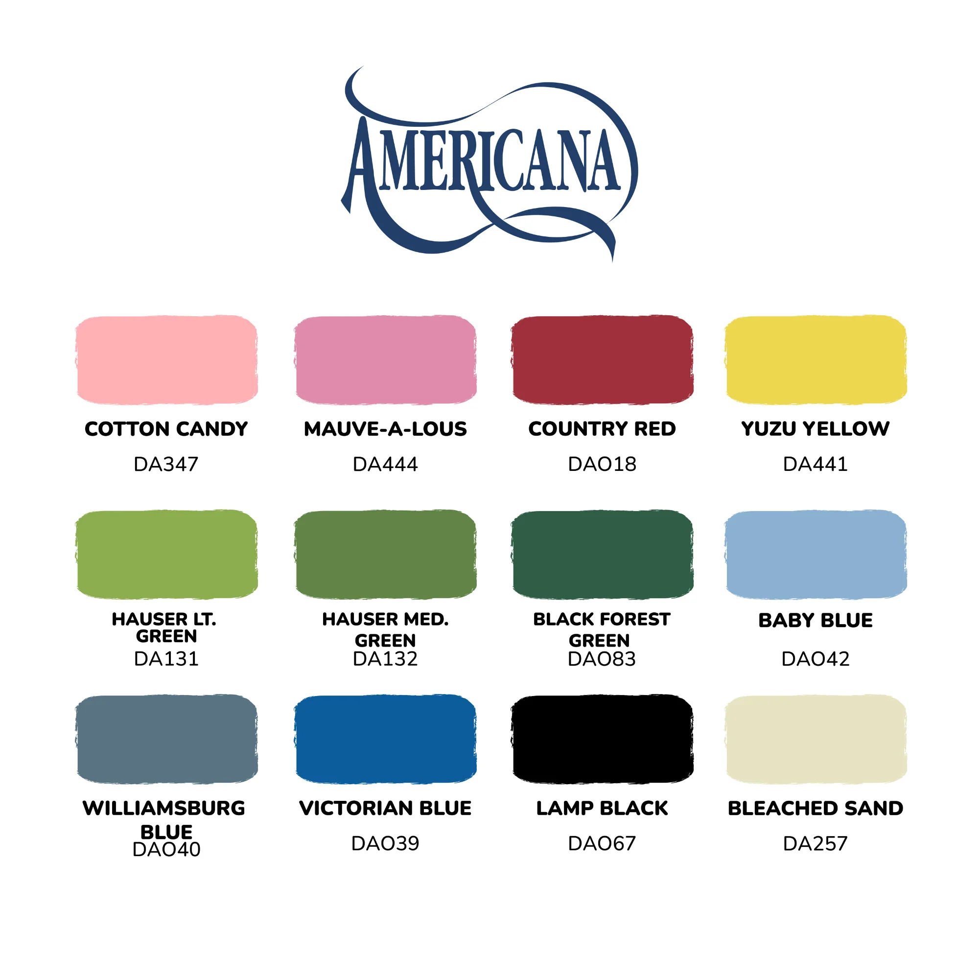 Cottage Folk Painting Americana Acrylic Paint Set - 12pc - Image 4