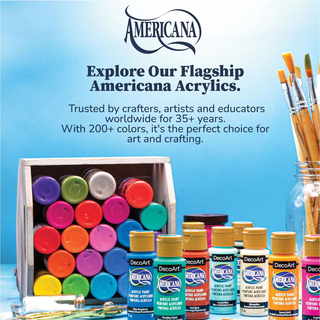 Cottage Folk Painting Americana Acrylic Paint Set - 12pc - Image 5