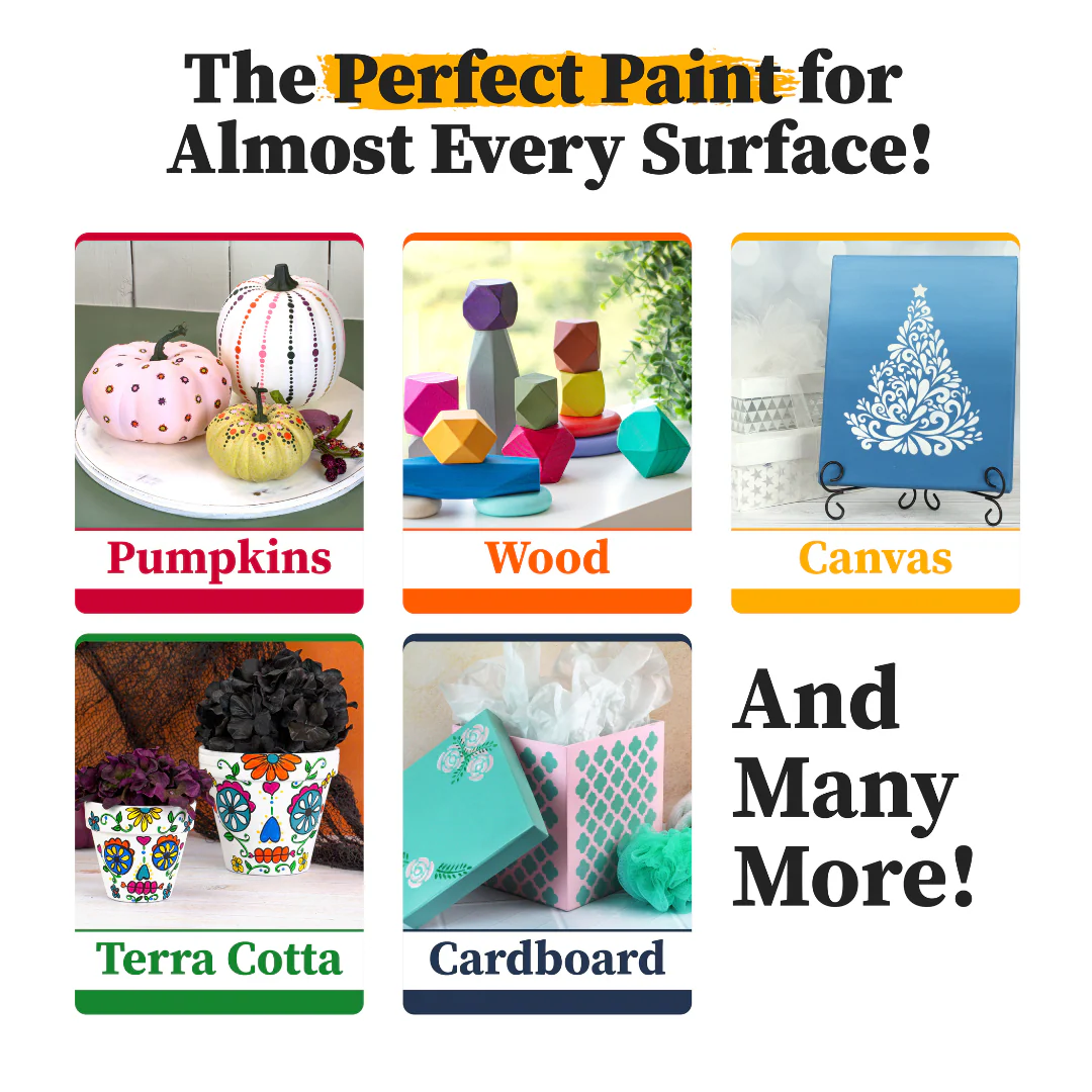 Cottage Folk Painting Americana Acrylic Paint Set - 12pc - Image 6