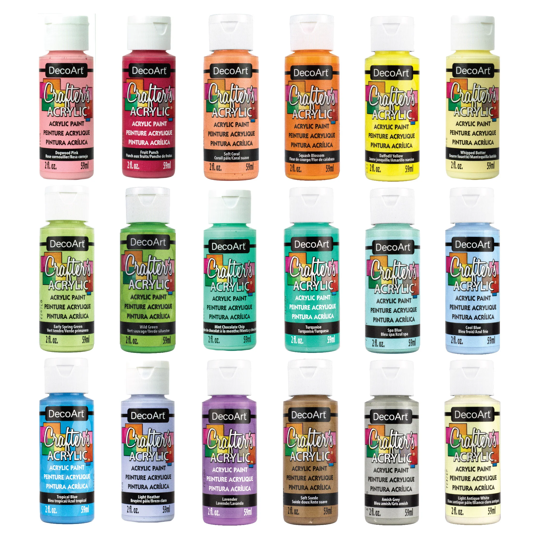Crafter's Acrylic Pastel Paint Set