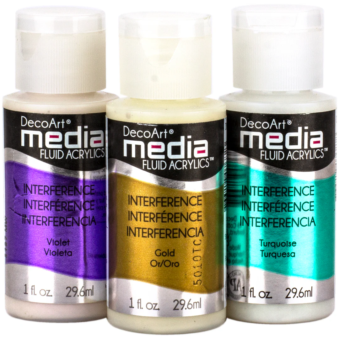 DecoArt Media Fluid Acrylics Interference