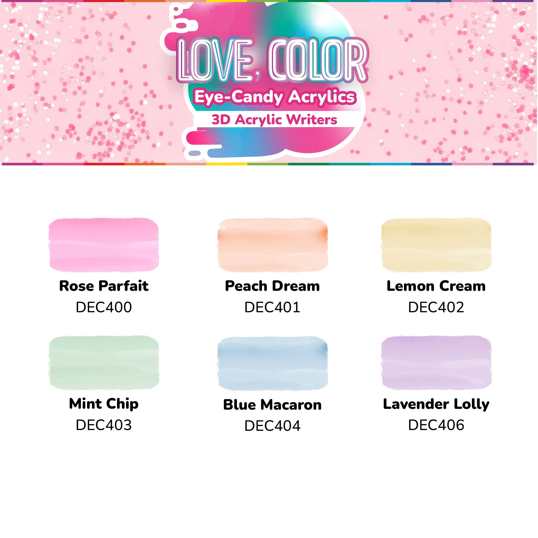 Love, Color 3D Acrylic Writers - Image 3