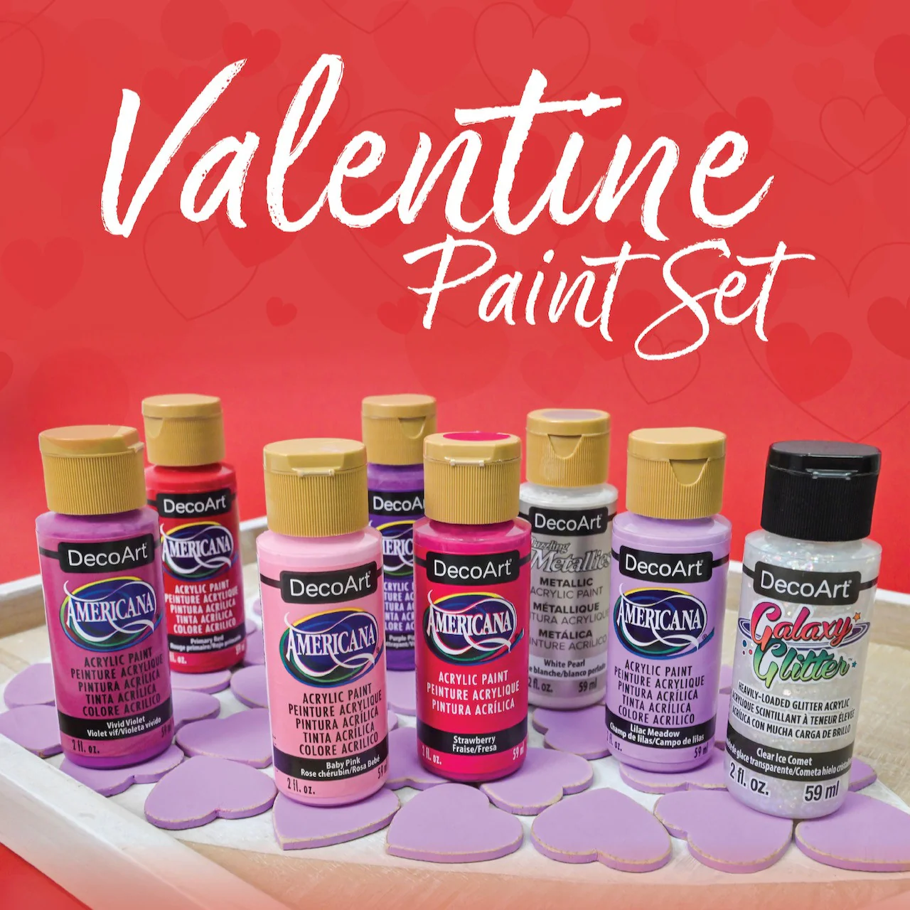 Valentine's Day Acrylic Paint Set